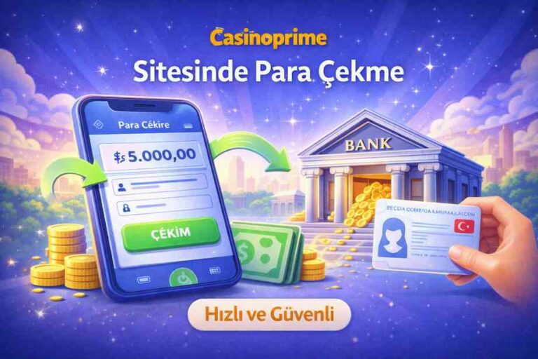Casinoprime sitesinde para çekme